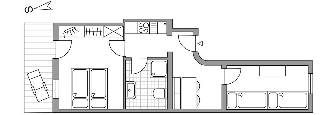 Grundriss - Joggls Gästehaus - Niederthai