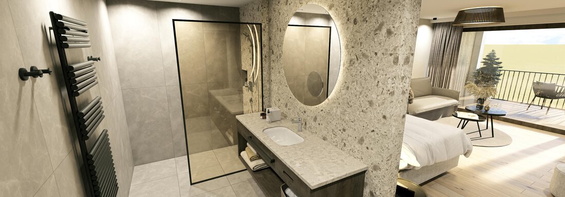 Alpenresidenz Zimmer Scene 4 021225 fertig - Ferienwohnung de Luxe Alpenresidenz am Mühlbach - Obergurgl 