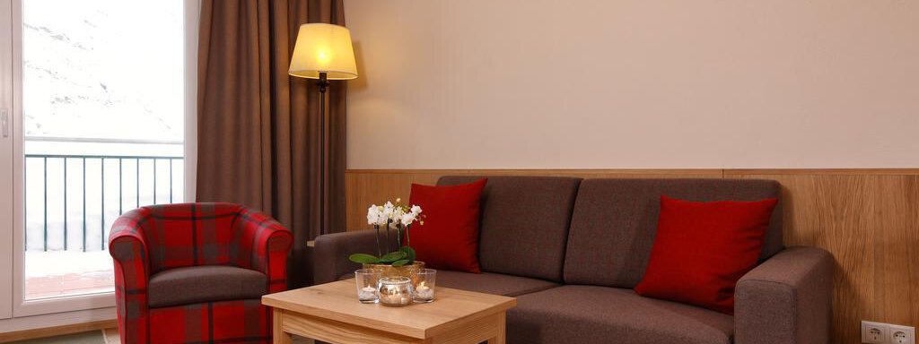 Wohnraum Wohnraum - Hotel Enzian & Appartementhotel Johannes - Obergurgl