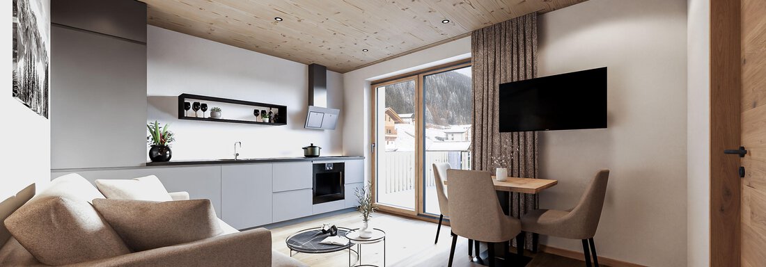 Wohnzimmer-L - Feelfree Apartments Ochsengarten - Ochsengarten