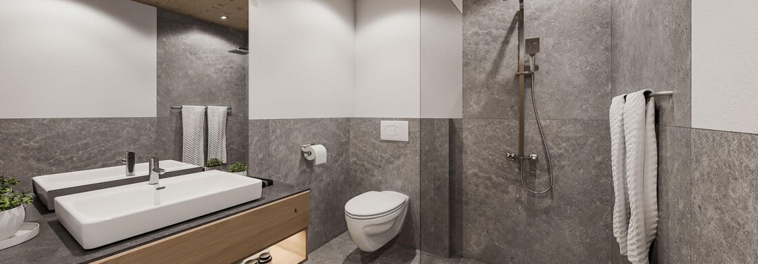 Badezimmer-L - Feelfree Apartments Ochsengarten - Ochsengarten