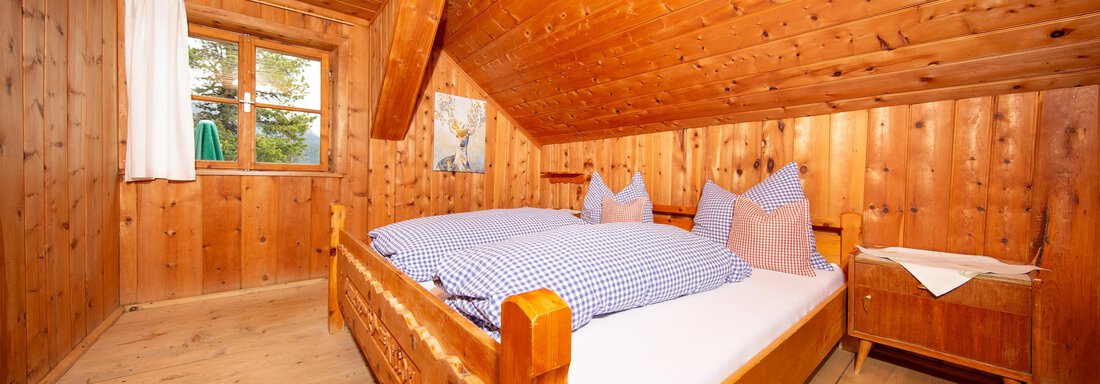 Doppelzimmer | © Familie Plattner (CC C) Doppelzimmer - Armelen Hütte - Oetz