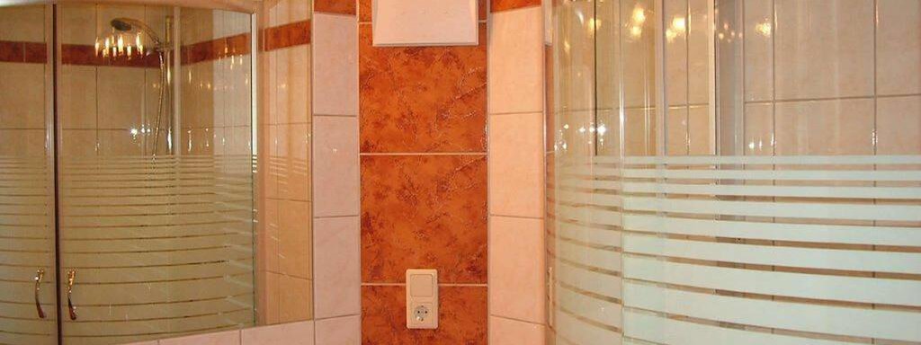 Badezimmer Turm Appartement - Gästehaus Schrott - Oetz