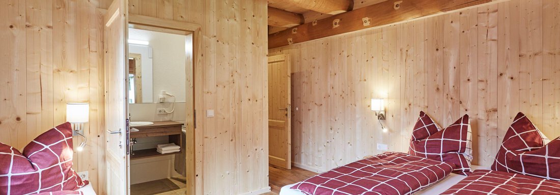 Dreibettzimmer + Bad (Süd unten) - Haus im Giessen - Oetz