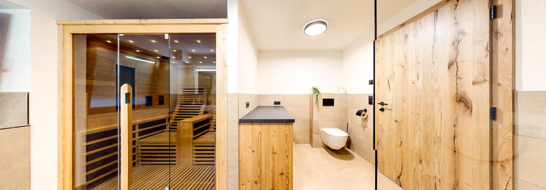 Infrared cabin bathroom apartment Weitblick | © Mag. Raimund Hackl, Alpine Apart (CC C) Infrared cabin bathroom apartment Weitblick - Haus Matteo - Oetz