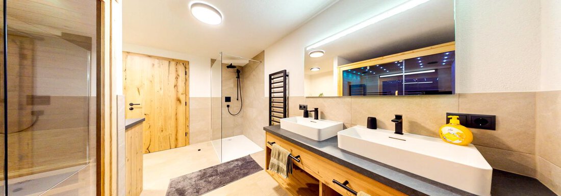 Badezimmer Infrarotkabine Apartment Weiblick - Haus Matteo - Oetz
