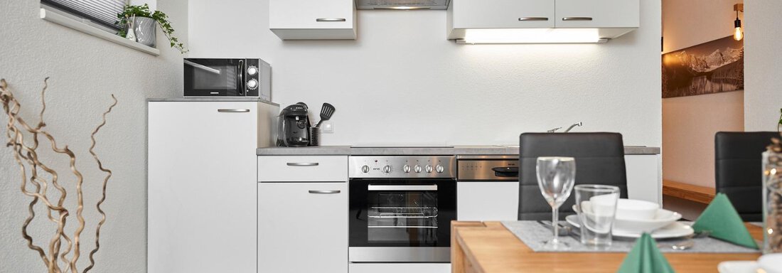 komplett ausgestattete Küche - Appartement Alpen Flair - Sautens