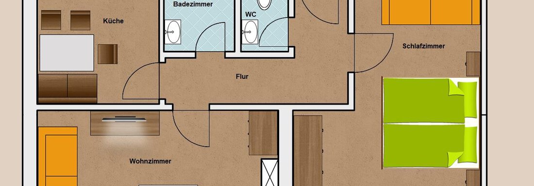 Appartement Skizze - Apparthotel Riina - Sautens