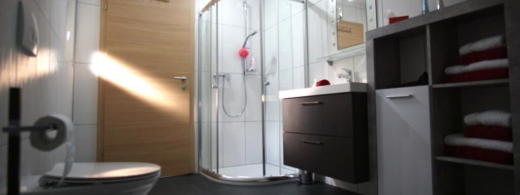 Bad mit Dusche und WC - Haus Susi - Sautens