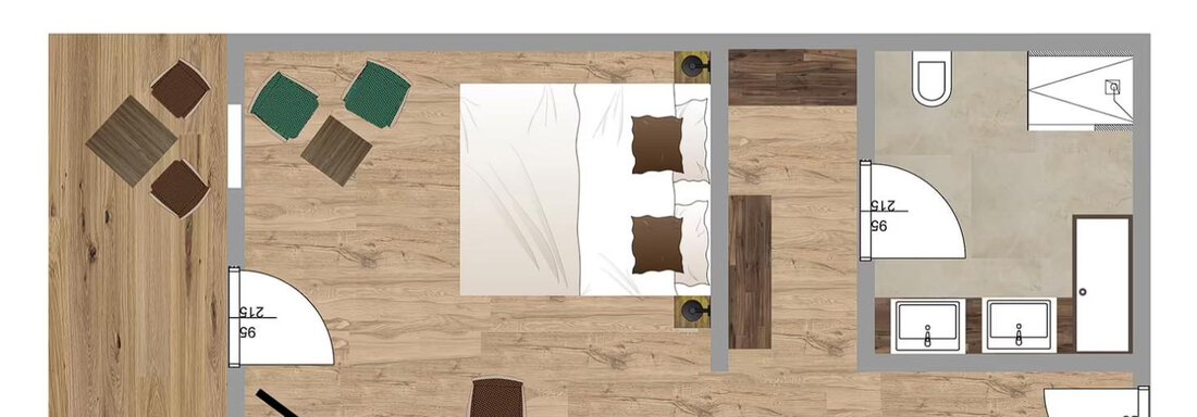 Grundriss Kreuzjochspitze - Hotel Ritzlerhof - Sautens