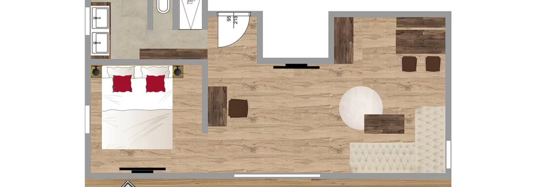 Grundriss Master Suite Wildspitze - Hotel Ritzlerhof - Sautens