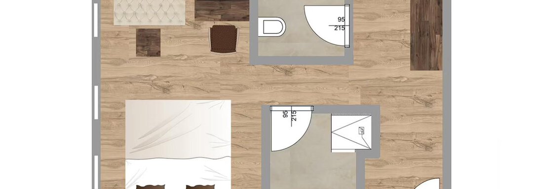 Grundriss DZ Tschirgant - Hotel Ritzlerhof - Sautens