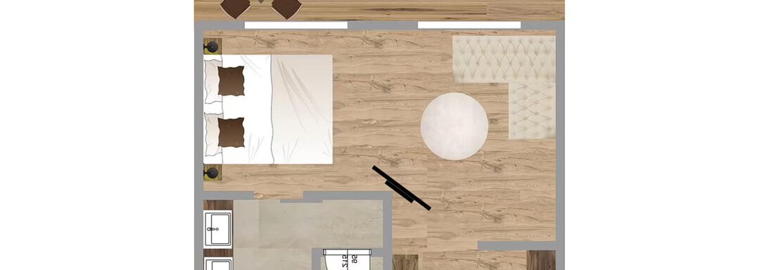 Grundriss Junior Suite Karkopf Alpin - Hotel Ritzlerhof - Sautens