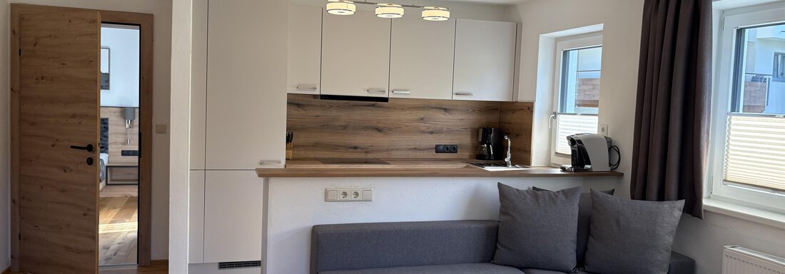 Wohnzimmer/Küche - Apart Sunnhäusl - Sölden