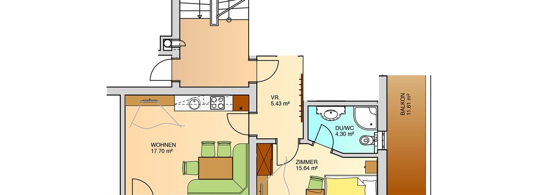 Skizze Skizze - Appartement Oskar - Sölden