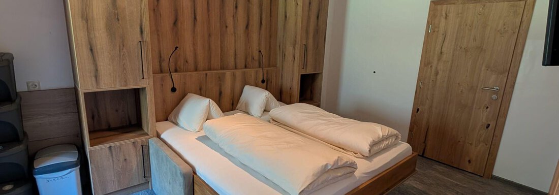 Wohnlandschaft mit vollwertigem Doppelbett - Appt. Rosmarie - Sölden
