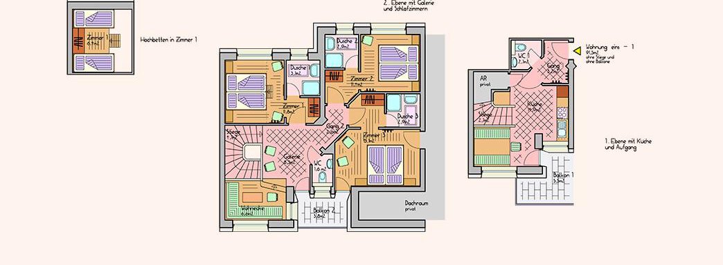 Wohnbeispiel - Beim Brunnen Apartments - Sölden