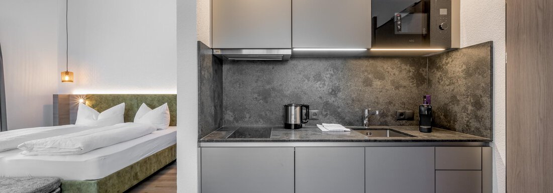 Wohn- Küchenbereich - Camping Sölden Apartments - Sölden