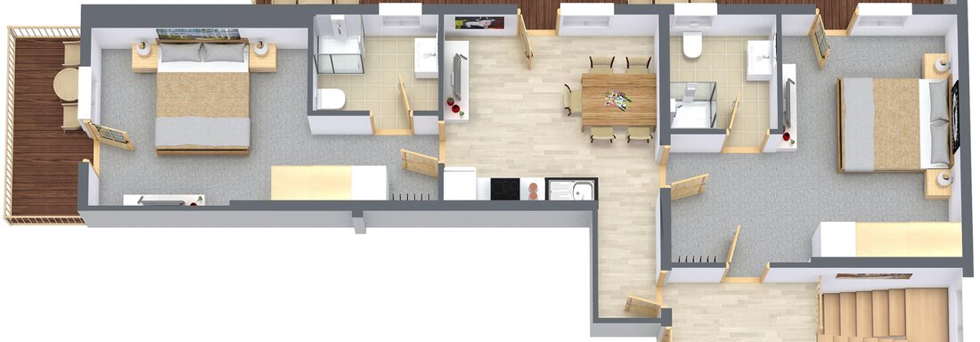 Grundriss - Gästehaus Bergkristall - Sölden