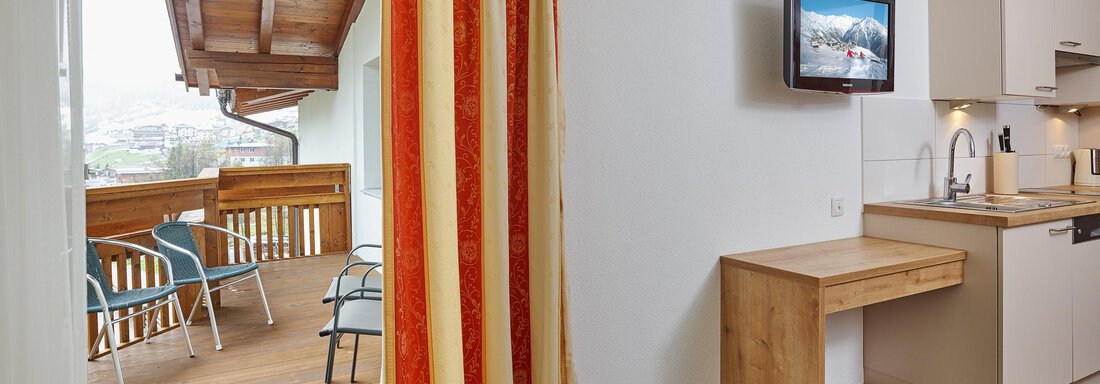 Balkon - Gästehaus Bergkristall - Sölden