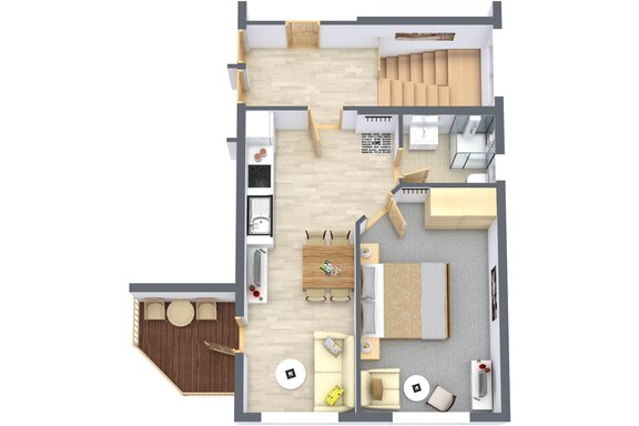 Grundriss - Gästehaus Bergkristall - Sölden