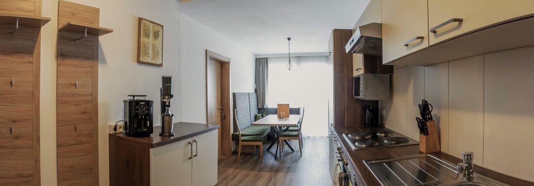 Schöne Aussicht Küche und Wohnbereich - Granbichlhof - Sölden