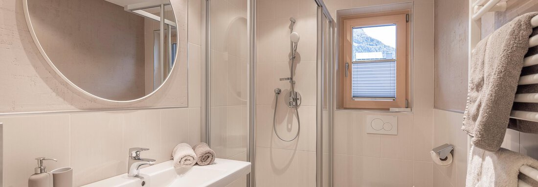 Dusche/WC - Gustl's Ferienhäusl - Sölden