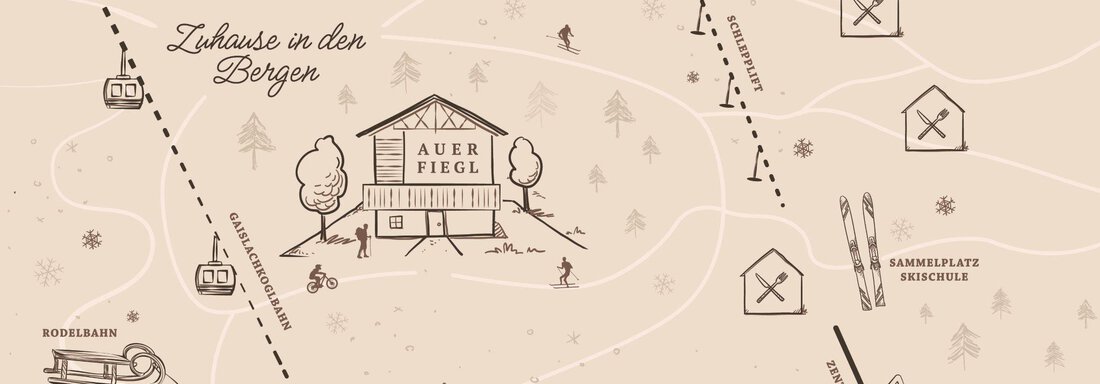 Lageplan verkleinert - Haus Auer-Fiegl - Sölden