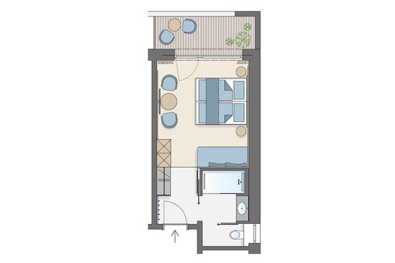 Skizze Zimmer Skizze Zimmer - Hotel Garni Urbanhof - Sölden