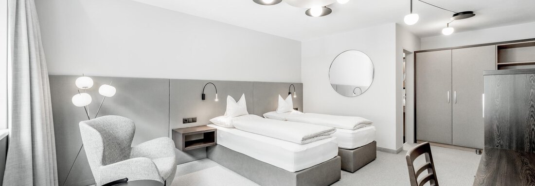 Studio Viktoria Schlafraum Betten getrennt - Hotel Garni Viktoria - Sölden