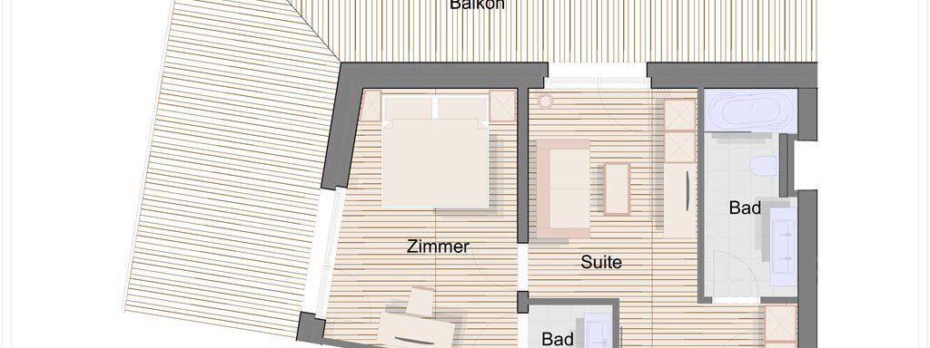 Grundriss One Bedroom Suite - Hotel VAYA Sölden - Sölden