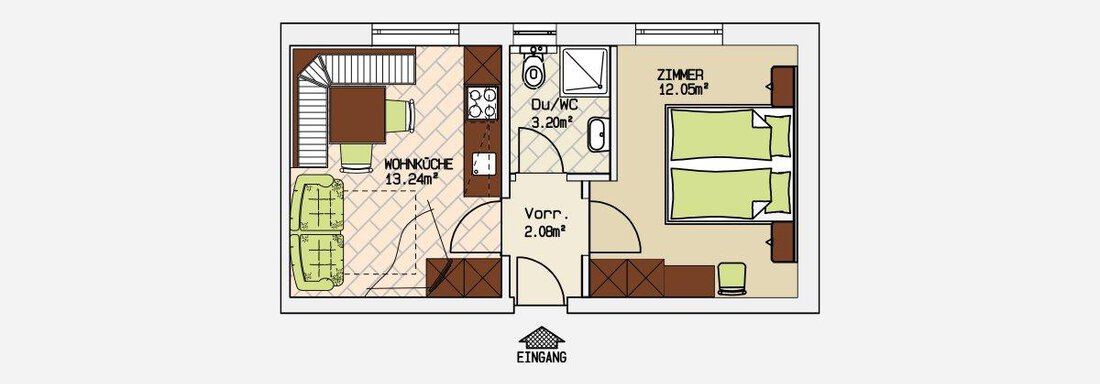 Apartment Plan 2 - LunApart - Sölden