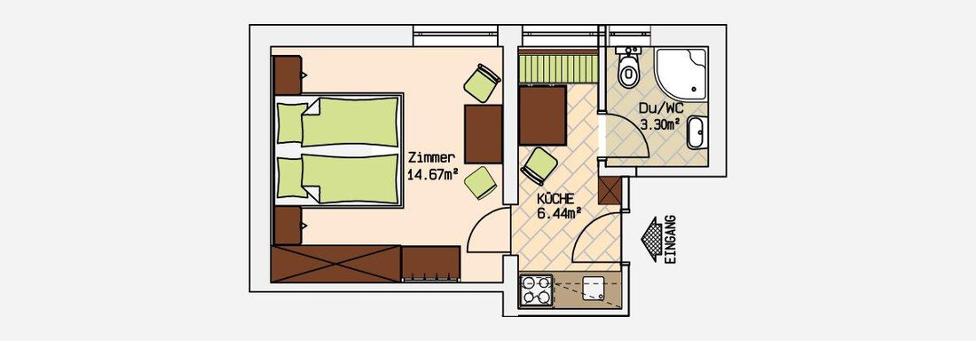 Apartment Plan 1 - LunApart - Sölden
