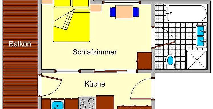 Skizze - Pension Bella Vista - Sölden