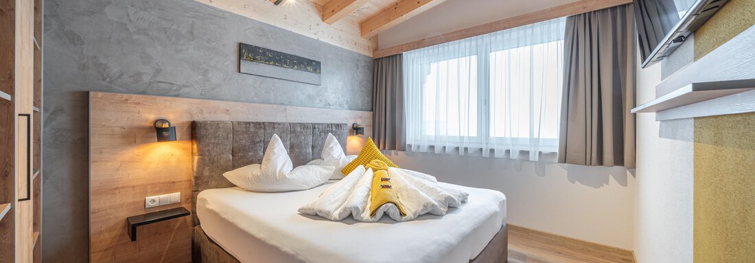 Schlafzimmer App. Raphael Lilli - Apart Dorhoam - Umhausen