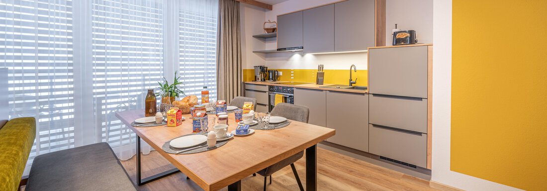 Küche, Essbereich - Apart Dorhoam - Umhausen