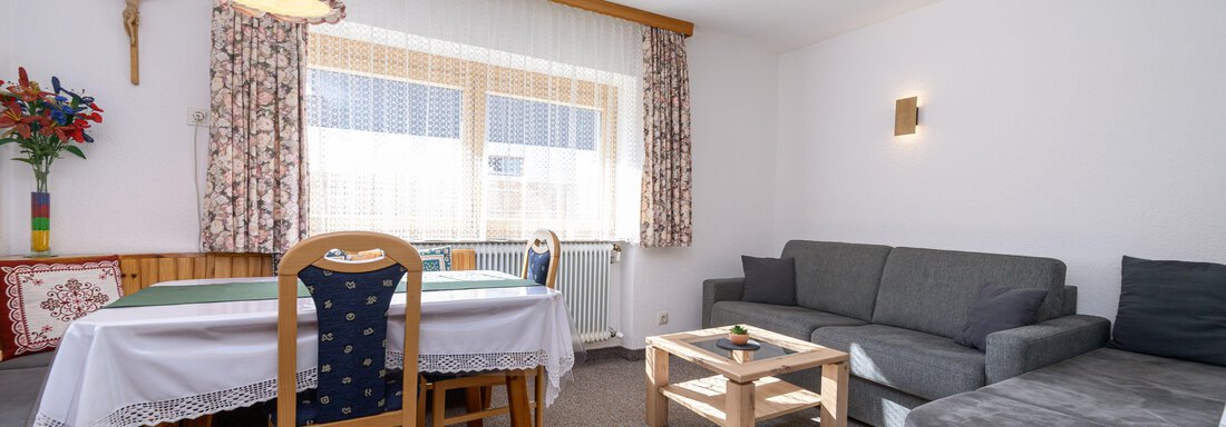 Wohnzimmer mit Bauernofen - Apart Martina - Umhausen