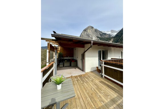 Terrasse im 1 OG - Appartement Bergglück - Umhausen