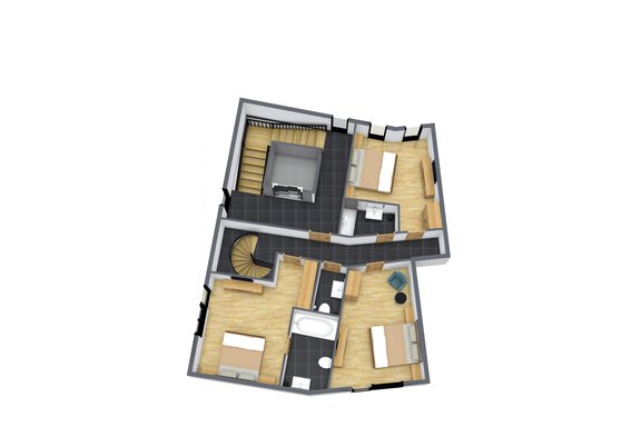 Skizze Chalet Waldhart  - Obergeschoss - Umhausen