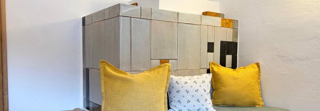 moderner Kachelofen - Ferienhaus Lotta - Umhausen