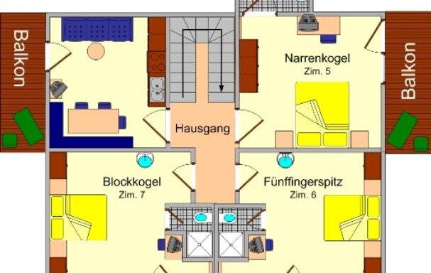 App.Karkopfblick - Skizze - Ferienwohnung Haus Romantika - Umhausen