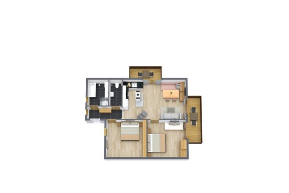 Skizze Apartment Strahlkogel - Landhaus Waldhart - Umhausen